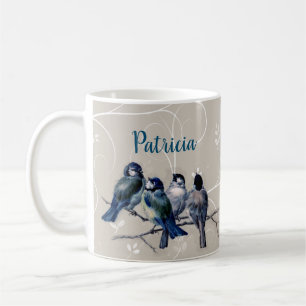 Mug Oiseaux bleus sur une branche