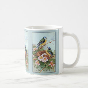 Mug Oiseaux bleus vintages Pâques