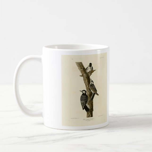 Mug Oiseaux d'Amérique du pic-rouge Audubon (Gauche)