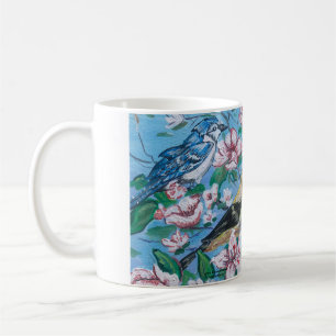 Mug Oiseaux Dans La Nature Bleu
