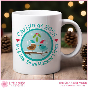 Mug Oiseaux de l'amour personnalisables Baisers sous l