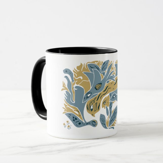 Mug Oiseaux d'élevage enchevêtrés TWArt 12-terrasses (Devant gauche)