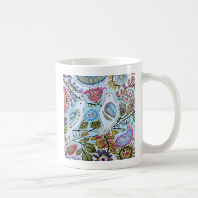 Mug Oiseaux en papier I (Droite)