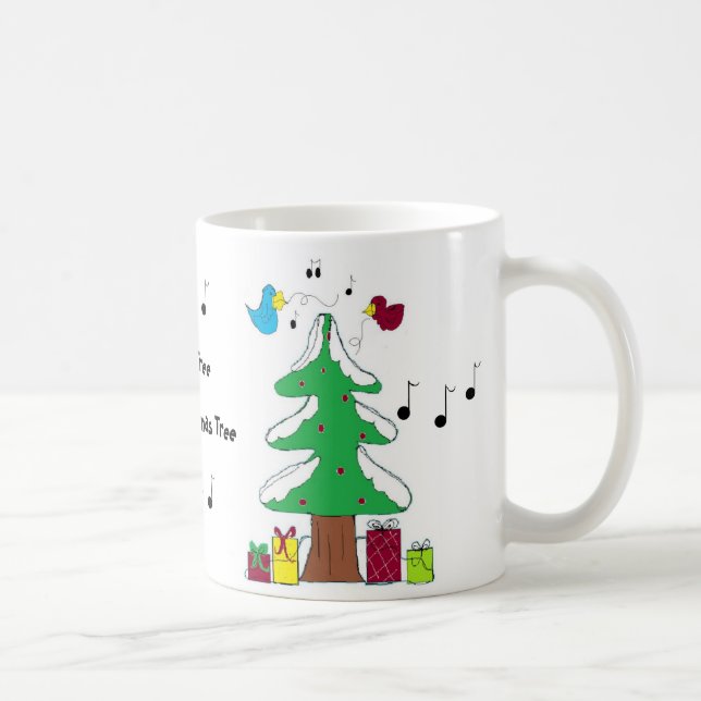 Mug Oiseaux et notes de musique (Droite)