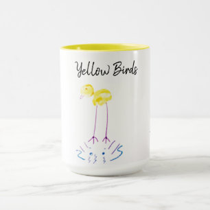 Mug Oiseaux jaunes - lunatiques - mignons
