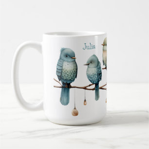 Mug Oiseaux lunaires sur Branches Élégance intemporell