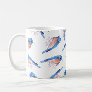 Mug Oiseaux mignons d'aquarelle orientale d'oiseaux