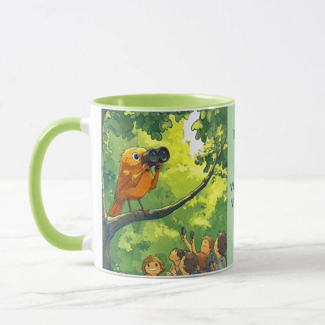 Mug Oiseaux observer les humains (Gauche)