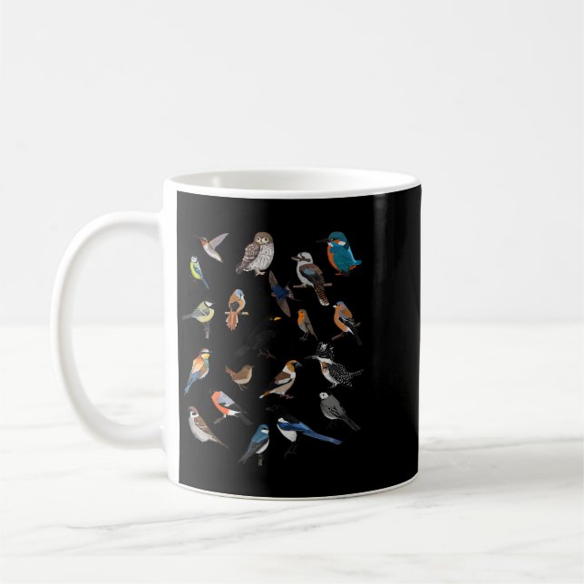 Mug Oiseaux Oiseaux Oiseaux Oiseaux Ornithologue Robin (Gauche)