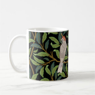 Mug oiseaux vintages dans le feuillage avec oiseaux et
