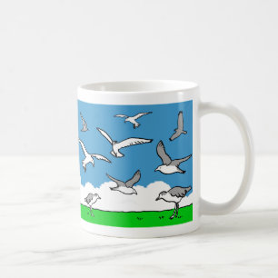 Mug Oiseaux volant en altitude