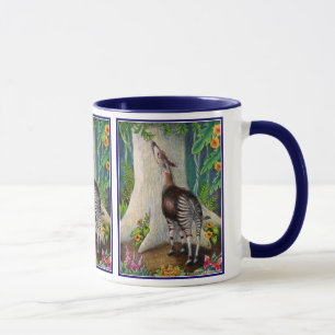 Mug Okapi dans la forêt tropicale
