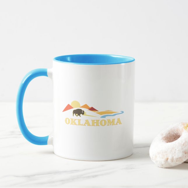 Mug Oklahoma États-Unis d'Amérique (Avec donut)