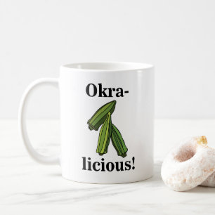 Mug Okra Vegetable Veggie Foodie