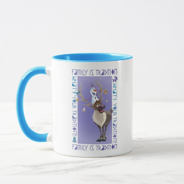 Mug Olaf & Sven | La famille est la tradition (Gauche)