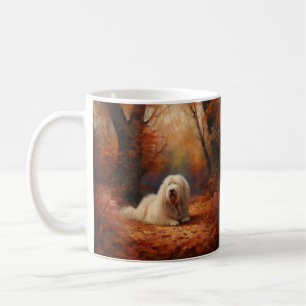 Mug Old English Sheepdog en automne Leaves Fall Inspir