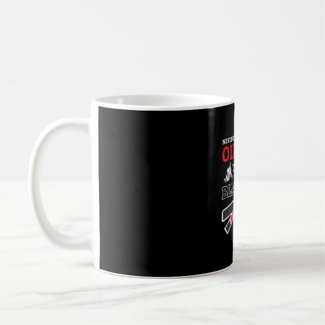 Mug Old Man Jiu Jitsu Black Belt Papa Jiujitsu Martial (Gauche)