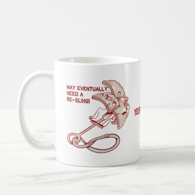 Mug Old Rock escalade cam drôle (Gauche)