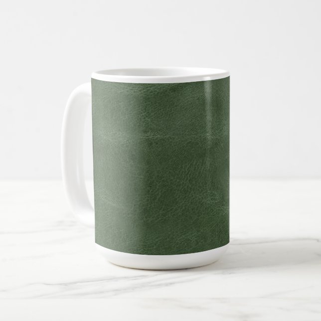 Mug Olive Pistachio Texture verte Noël (Devant gauche)