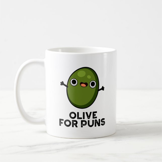 Mug Olive Pour Puns Amusant Olive Fruit Pun (Gauche)