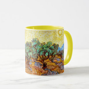 Mug Olive Trees (1889) Vincent Van Gogh paysage art