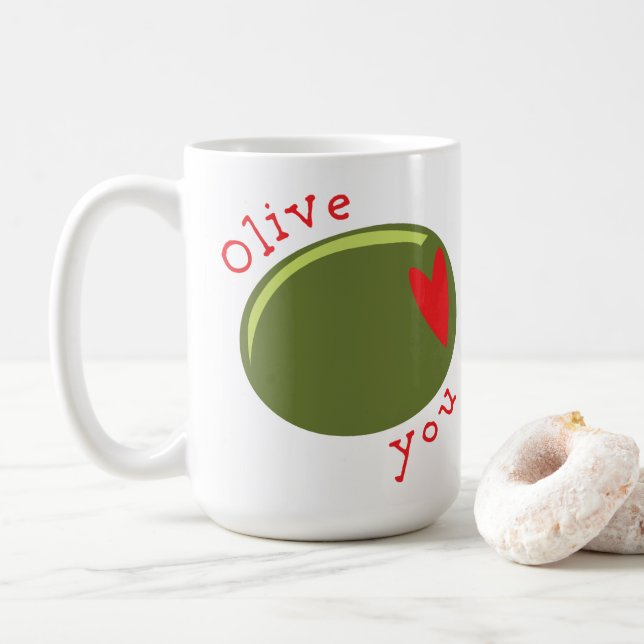 Mug Olive You (Avec donut)