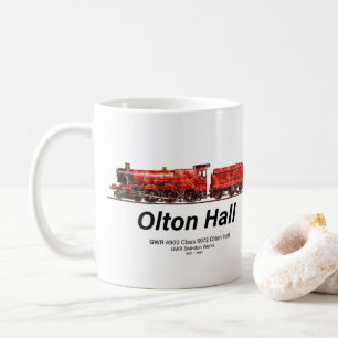 Mug Olton Hall Train à vapeur Vintage Anglais Locomoti