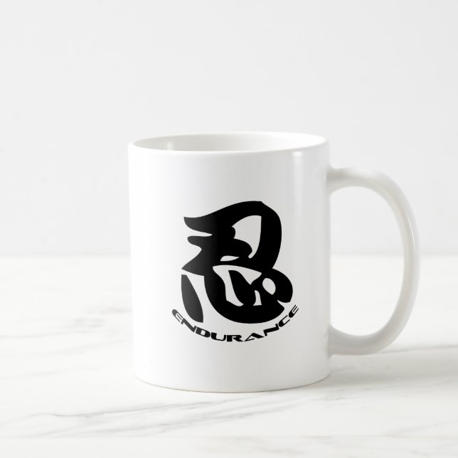 Mug Ombragez le symbole de Nin de wiith de logo de (Droite)