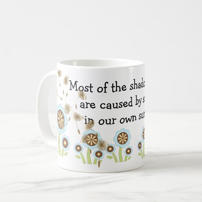Mug Ombre et lumière - Citations positives (Devant gauche)