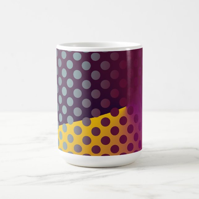 Mug Ombre Passion Fruits Pois Maroon Jaune Turquoise (Centre)