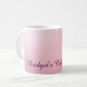 Mug Ombre scintillante féminine rose girlie