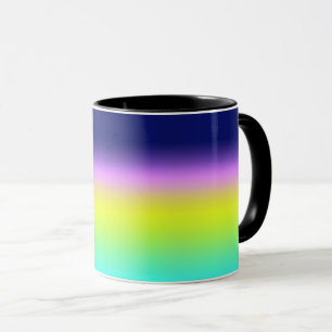 Mug Ombre violet jaune vert couleurs printemps été rig