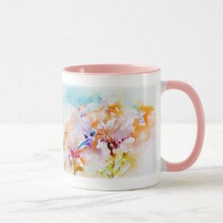 Mug "Ombres copie de colibri à pastels"