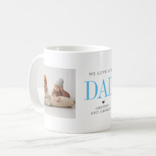 Mug On aime papa Collage de deux photos