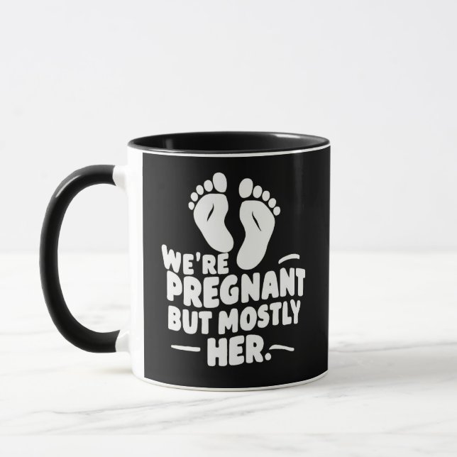 Mug On est enceinte mais surtout son père de grossesse (Gauche)