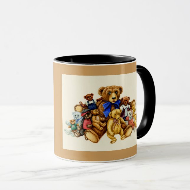 Mug On Ne Peut Jamais Avoir Trop De MUSIQUE Nounours (Devant droit)