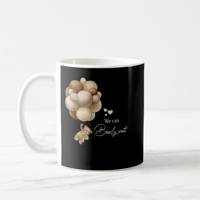Mug On peut attendre un Baby shower déco neutre pour l (Gauche)