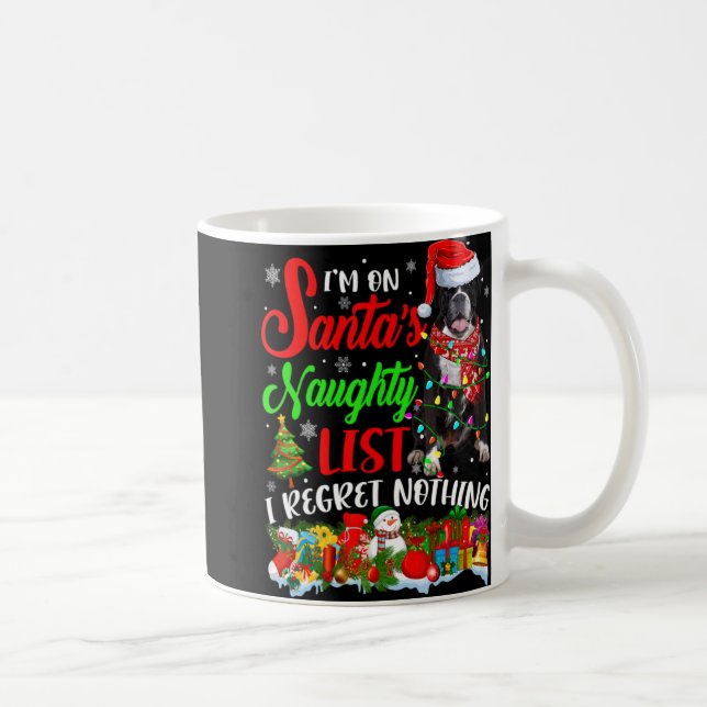 Mug On Santas Naughty List Xmas Boxer  (Droite)