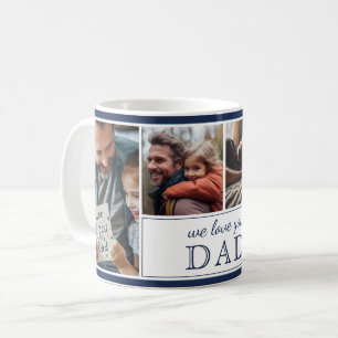 Mug On t'aime Papa Collage de 4 photos Fête des pères