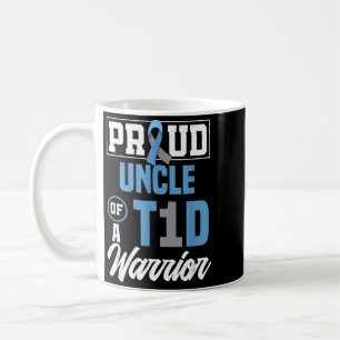 Mug Oncle fier d'un guerrier T1d Sensibilisation au di