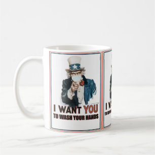 Mug Oncle Sam "Je Veux Que Vous" Battez Cette Pandémie