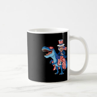 Mug Oncle Sam Riding T Rex 4 juillet Garçons Filles En