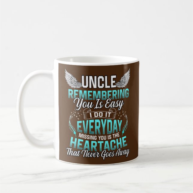 Mug Oncle Se Souvenir De Vous Est Facile À Manquer Vou (Gauche)