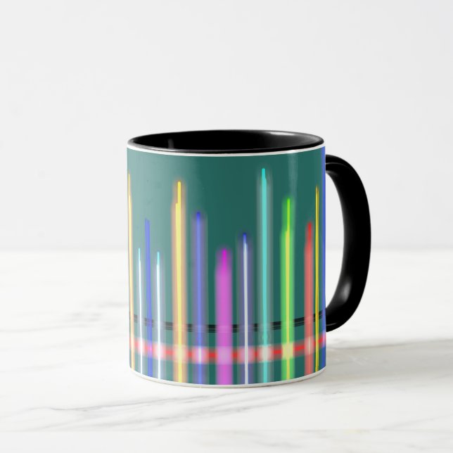 Mug ondes sonores colorées (Devant droit)