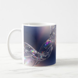 Mug Ondulation de gouttelette de verre liquide - Abstr