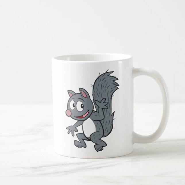 Mug Ondulation grise d'écureuil de Rick | de garde (Droite)