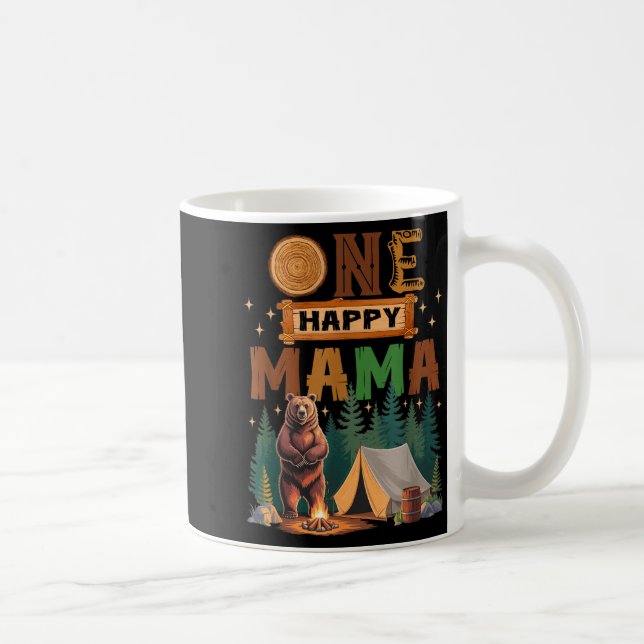 Mug One Happy Mama Camper 1st Birthday Camng Bear  (Droite)