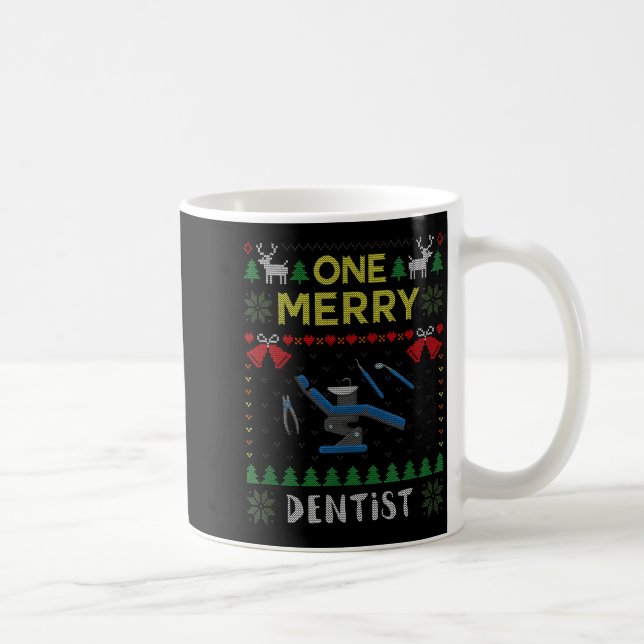 Mug One Merry Dentist Dental Doctor Ugly Christmas Swe (Droite)