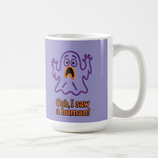 Mug Oooh, I Saw a Human! – Funny Ghost Halloween