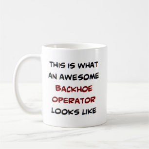 Mug opérateur backhoe, génial